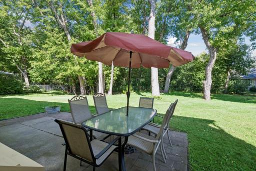 Morning coffee in your private back yard oasis!