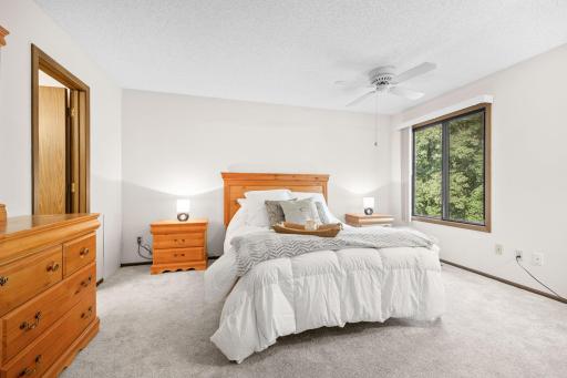 Primary Bedroom is very spacious with a large closet! New carpet.