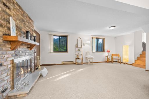 The Downstairs Family Room Space is SO nice and versatile!