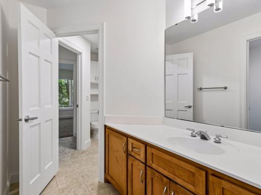 Bedrooms three and four are connected via a full jack/jill bathroom.
