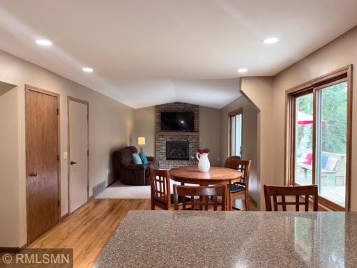 Family room open to kitchen