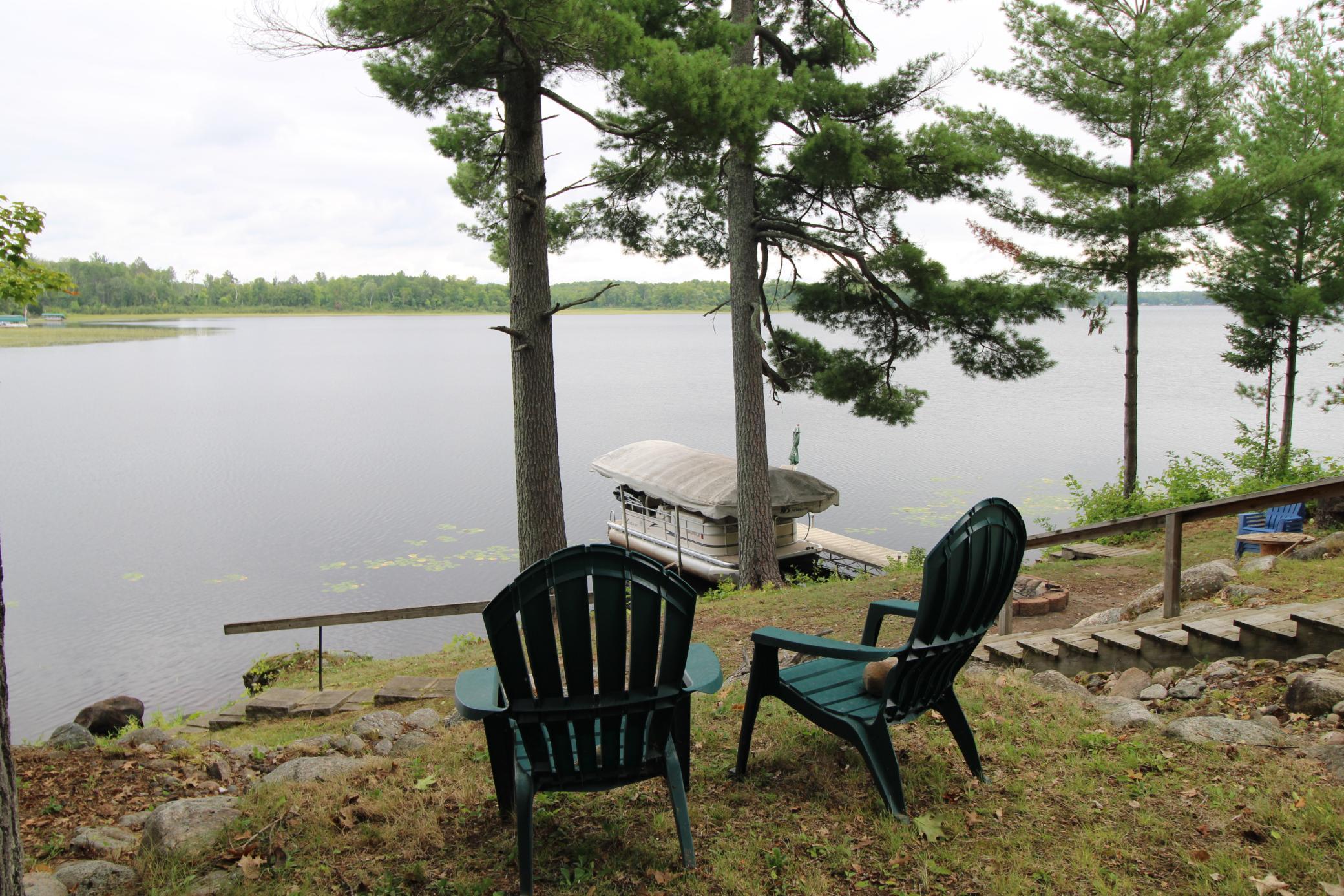 Sit and relax with a sunrise view on Mary Lake.