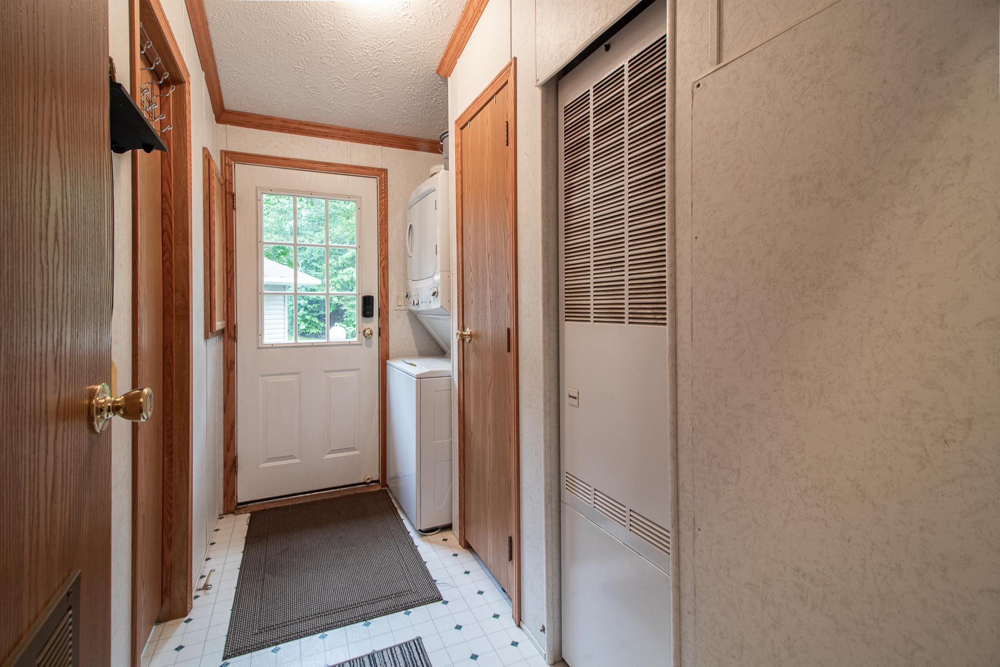 Back entry from ramp in to mud room and laundry