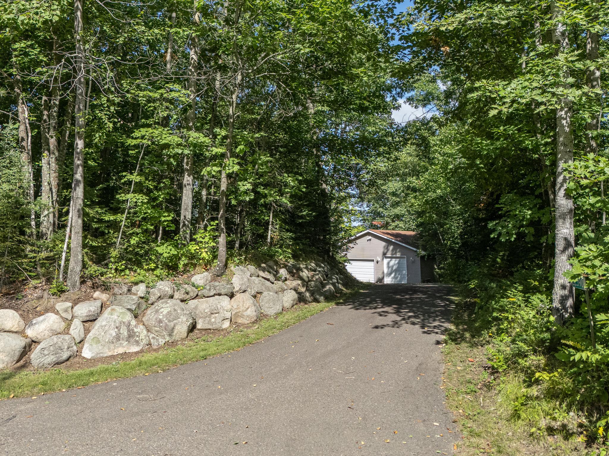 Paved driveway in