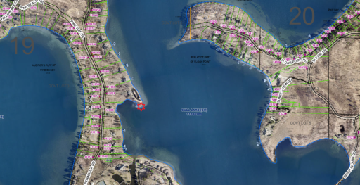 Prime peninsula location just north of Maddenâs