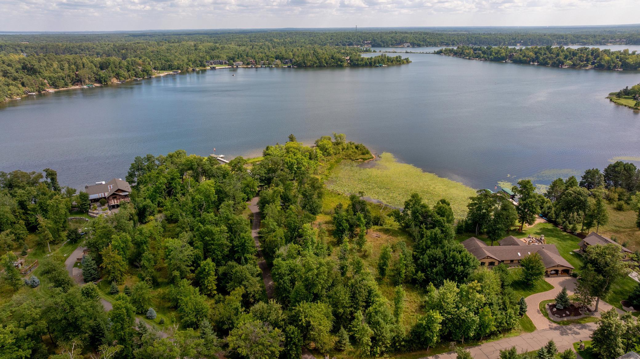 Aerial view of iconic Gull Lake