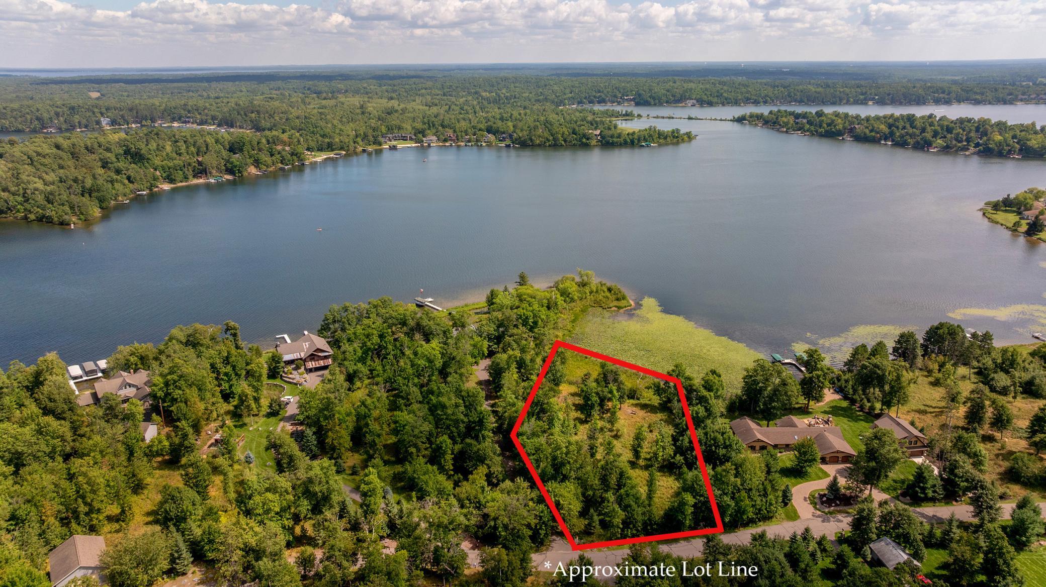 Approximate lot lines shown for reference