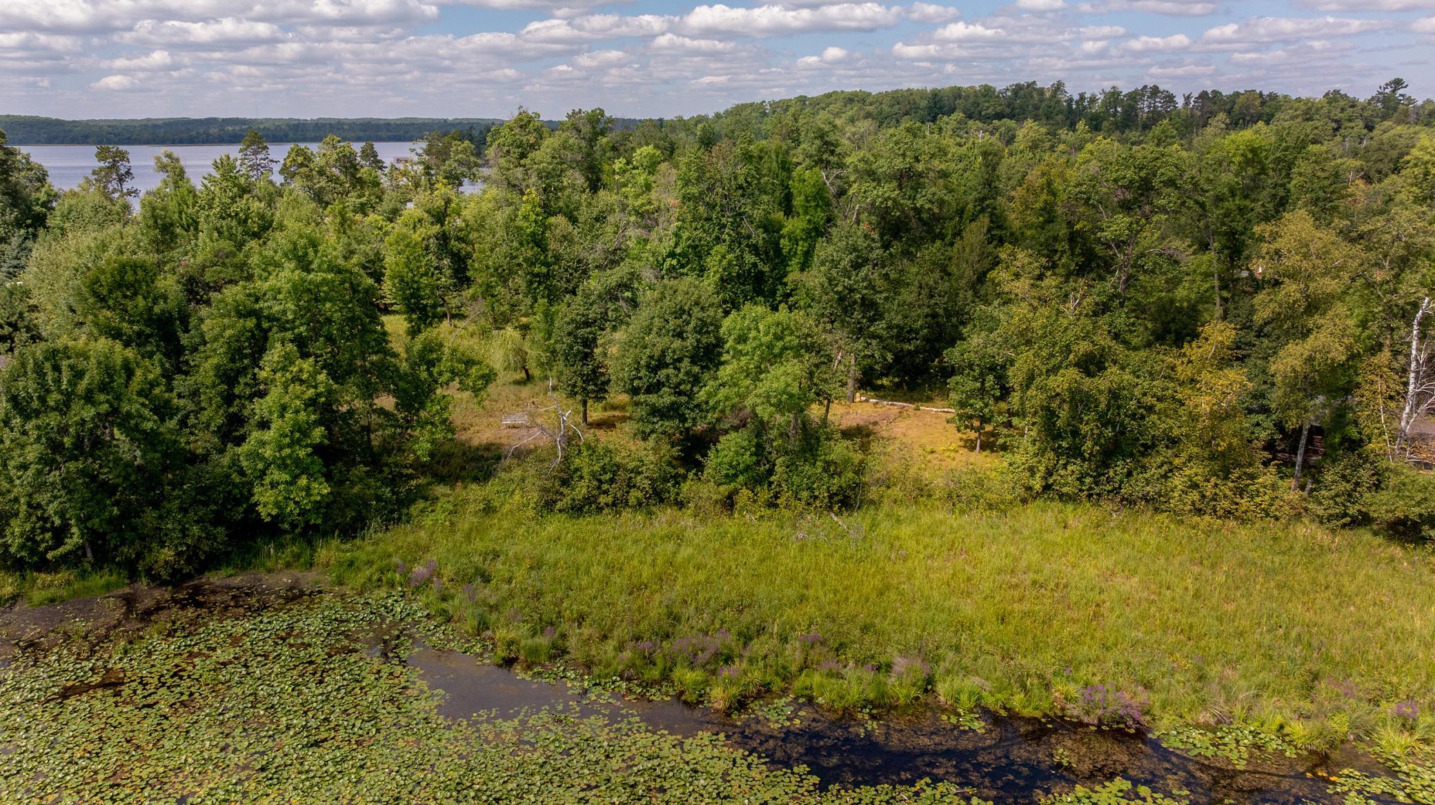Aerial view of iconic Gull Lake