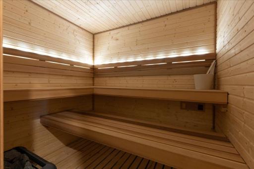 Easily change the lighting in the sauna to fit your mood