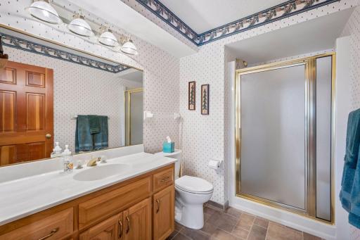 Main floor bath ready for your decorating ideas but in new new condition.