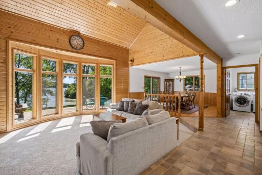 Great south exposure floods the home with natural light