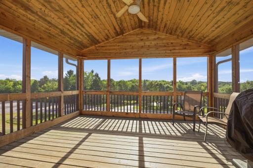 This covered screened deck is great for enjoying your morning coffee or those summer evenings.