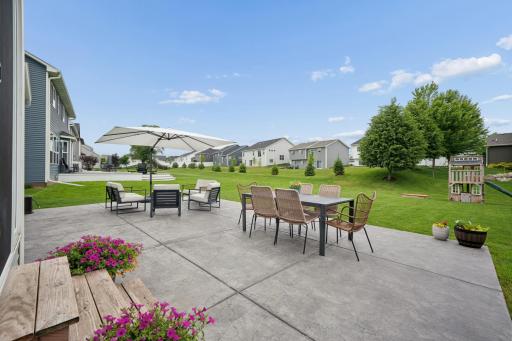 Large Concrete Patio so you can enjoy the backyard.