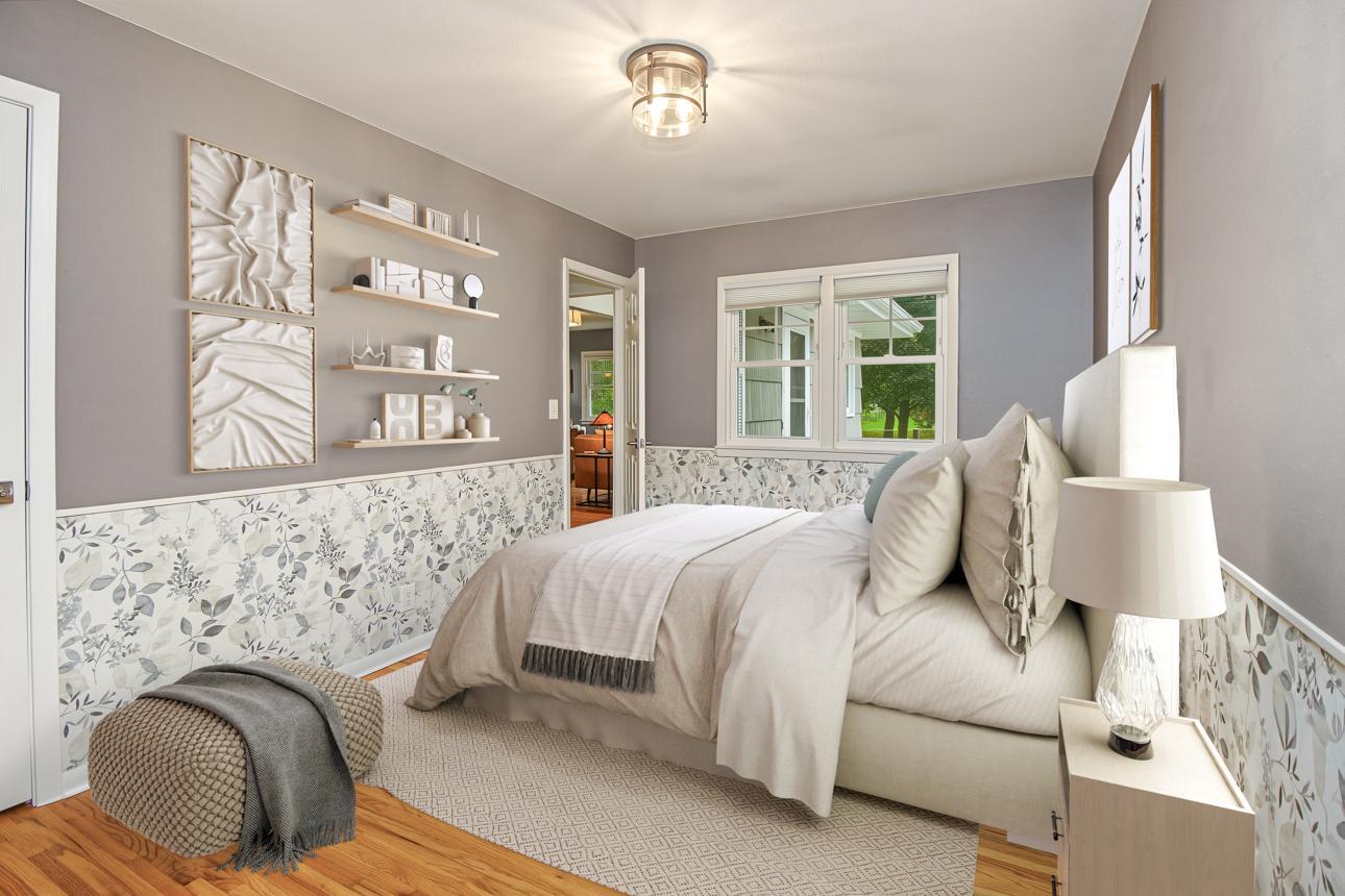 Virtually staged third bedroom