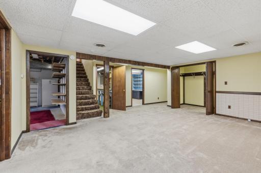 Lower Level Family Room with Huge Walk In Closet, at Right...