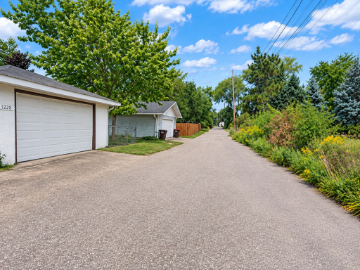 Garage Access from the Alley Means Very Little Driveway to Shovel in Winter!