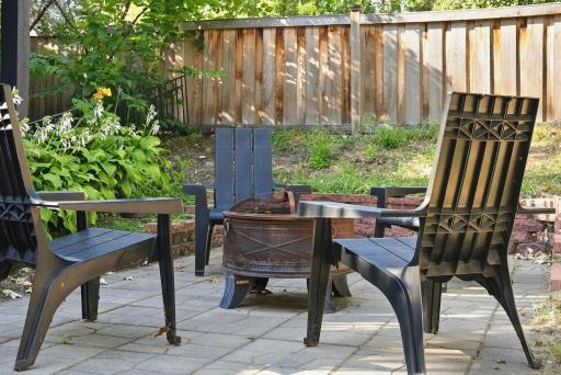 2nd patio perfect for relaxing around a nightly fire.