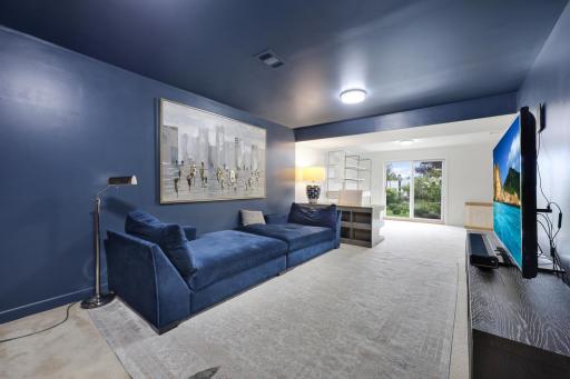 Lower Level Family Room With Walkout