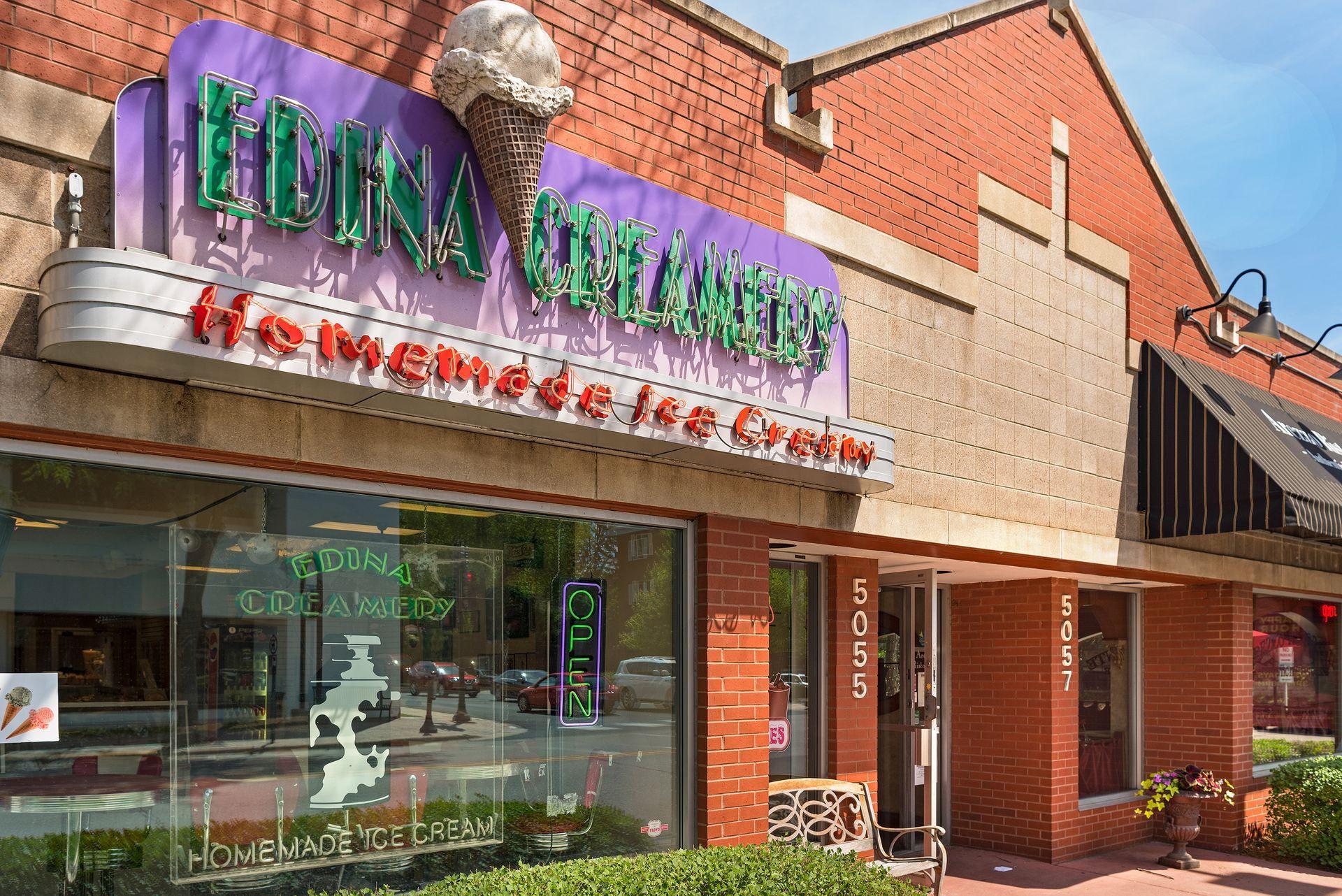50th & France - Grab a homemade ice cream from Edina Creamery!