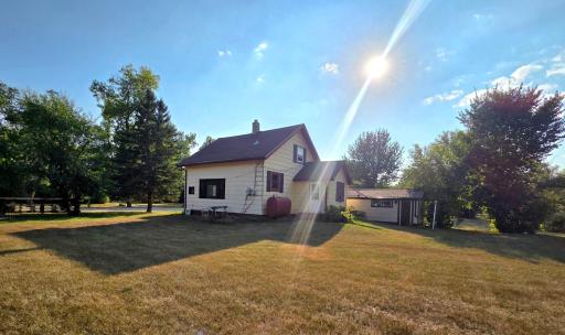 East side of yard