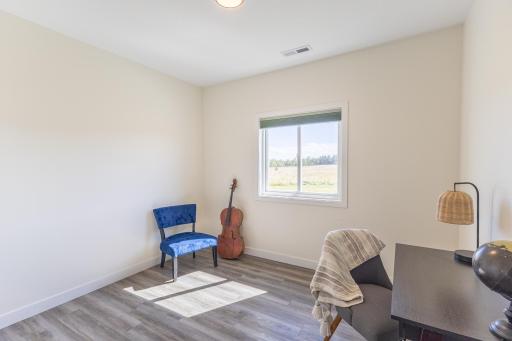 Second bedroom offers flexible space for sleeping, office or hobby use.