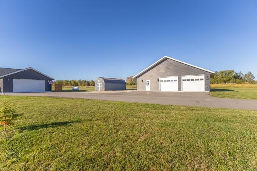 30x40 heated detached shop with paved access from the driveway.