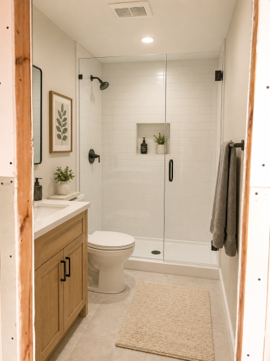 Virtually Renovated Primary Bathroom