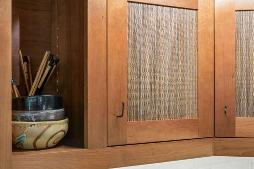 The nail pulls are a nod to the previous owner who was continually working on projects during his ownership. The current owners wanted to pay tribute to his connection with the home.