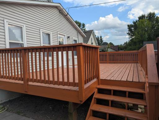 Just stained and looking like new!