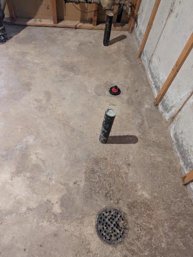 Basement rough in.