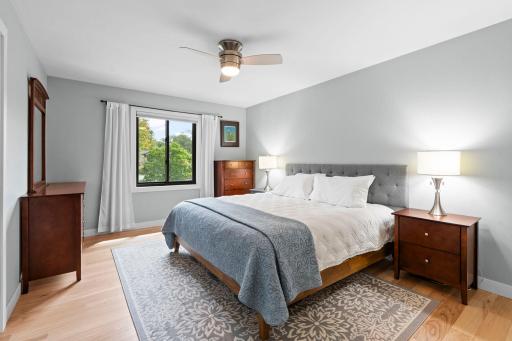 Large primary bedroom on the main level