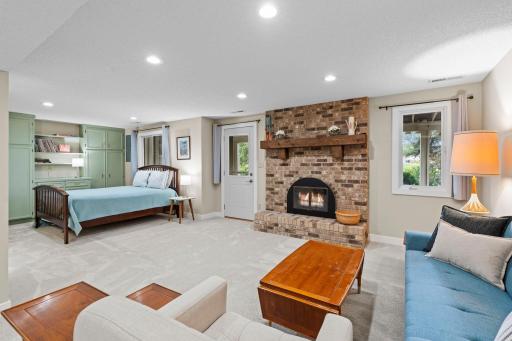 Walkout lower level family room