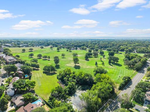 Just a block away from the Hyland Greens golf course
