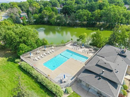 Soak up the sun by the community pool