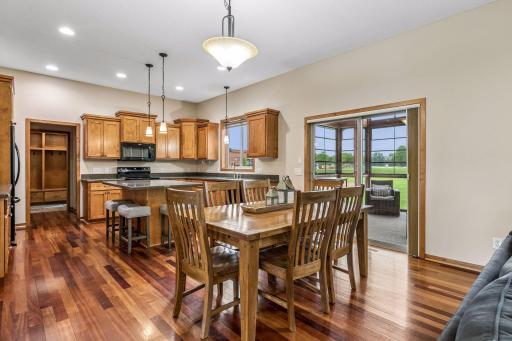 Kitchen flows nicely into the dining area where there is access to your porch.