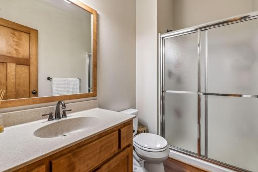 Main floor that has a three-quarter bathroom that is a huge bonus!