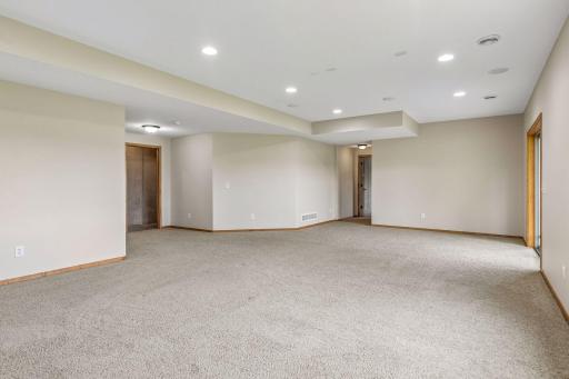 Another angle of the lower level that shows the space you can use to do whatever you want.