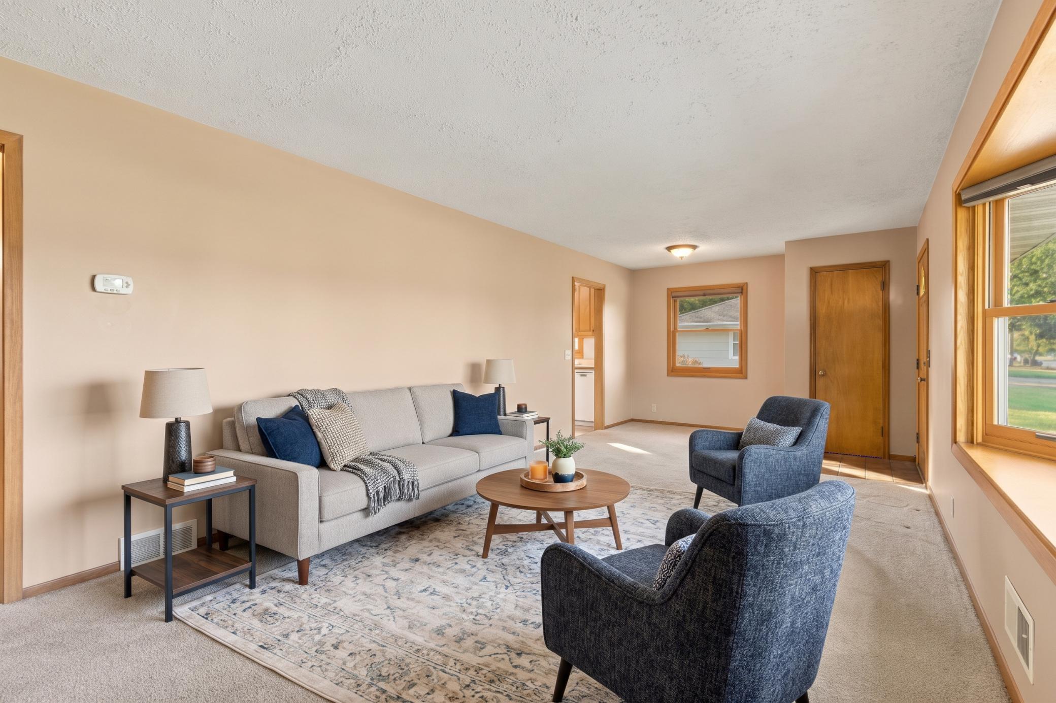 Original hardwood floors can be found under the carpet!
