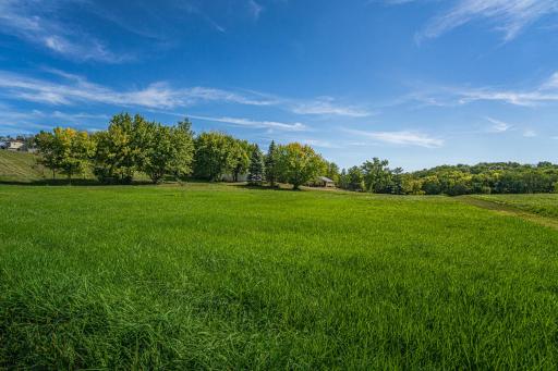 Beautiful 10-acre expanse with trails, lawn, trees and views!