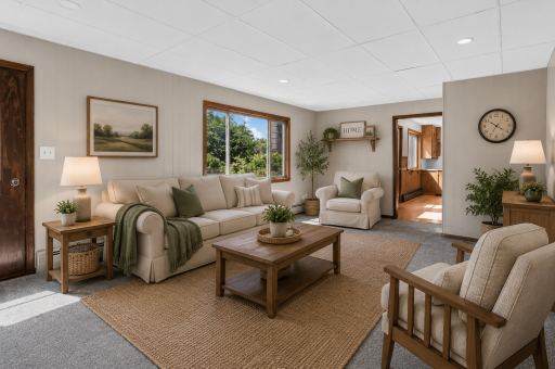 AI generated living room
