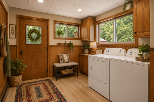 AI generated mud room