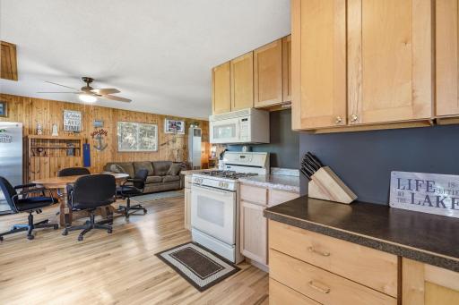 Additional cabinets were added for storage and countertop space