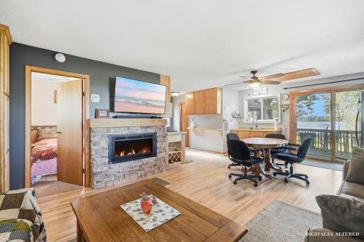 Enjoy a meal while enjoying company, the open concept allows you to stay connected.
