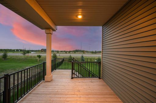 Enjoy morning coffee on the east facing deck