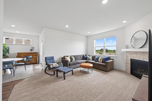 Large windows throughout home
