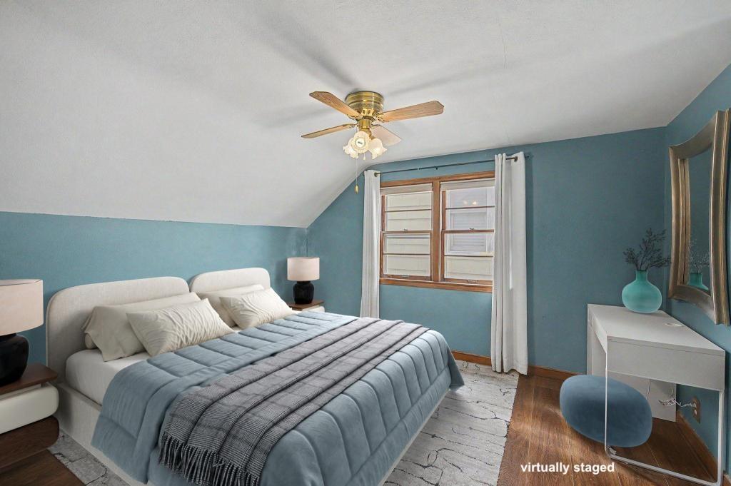 primary bedroom - virtually staged