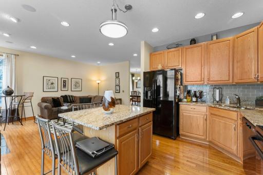 Open floor plan, multiple seating / dining areas.
