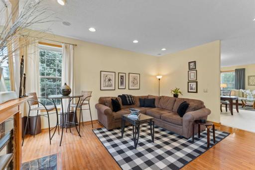 Spacious, versatile floor plan featuring both a living room and family room on the same level, offering multiple inviting spaces to relax, gather, and entertain.