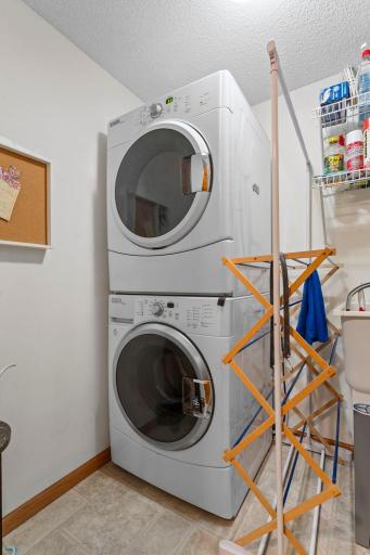 Lower level laundry space.