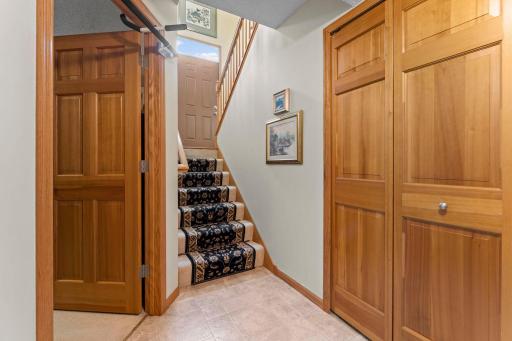 Finished lower level offers office / 4th bedroom option.
